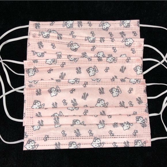 hello kitty face mask sanrio adult baby pink (4) - Picture 1 of 3